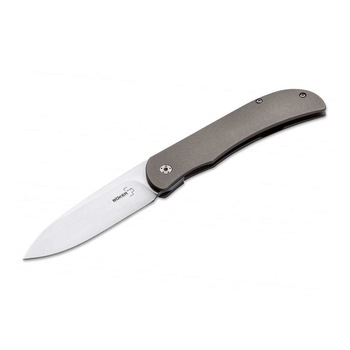 Briceag flipper frontal Boker Plus Exskelibur I Framelock Titan, maner titan, lama CPM S35VN Briceag flipper frontal Boker Plus Exskelibur I Framelock Titan, maner titan, lama CPM S35VN