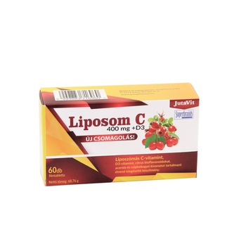 Tablete Vitamina C Liposomal 400 mg + D3 JutaVit 60 tablete Tablete Vitamina C Liposomal 400 mg + D3 JutaVit 60 tablete