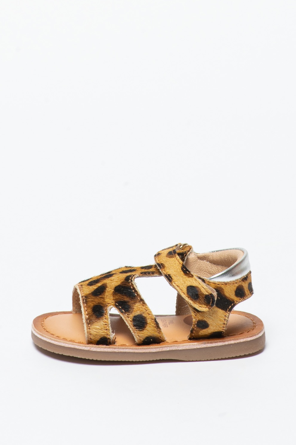 Gioseppo, Sandale de piele cu par scurt si animal print Roseville
