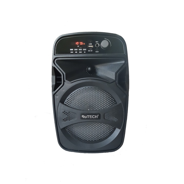 Boxa bluetooth portabila, 15W cu MP3 player, Radio FM, Karaoke, TWS, 33 cm