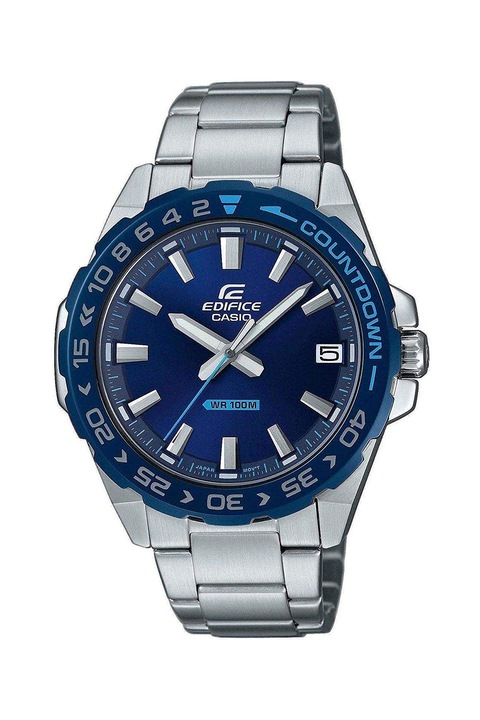 Casio, Ceas rotund din otel inoxidabil, Argintiu