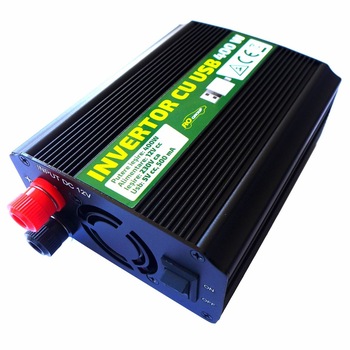 Invertor cu USB, putere maxima 800 W Invertor cu USB, putere maxima 800 W