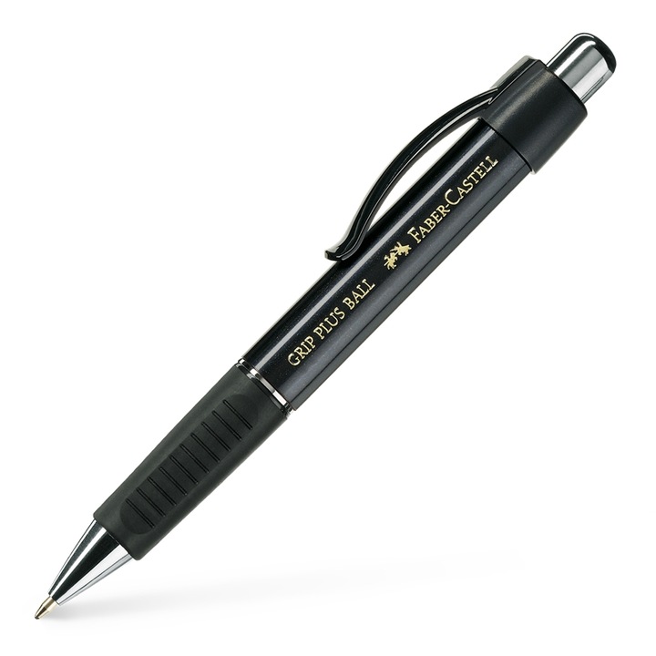 Химикалка Faber-Castell Grip Plus, Черна