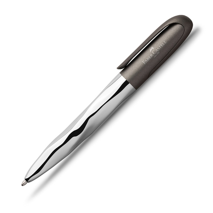 Химикалка Faber-Castell N'ice, Металик, Сива