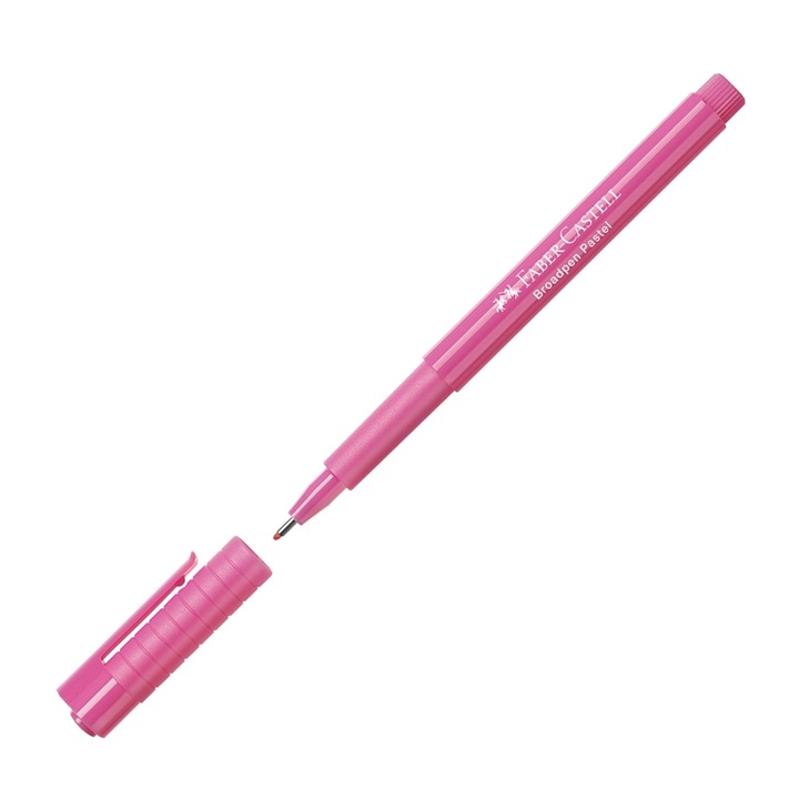 Liner 0.8mm Purpuriu Pastel Broadpen 1544 Faber-castell