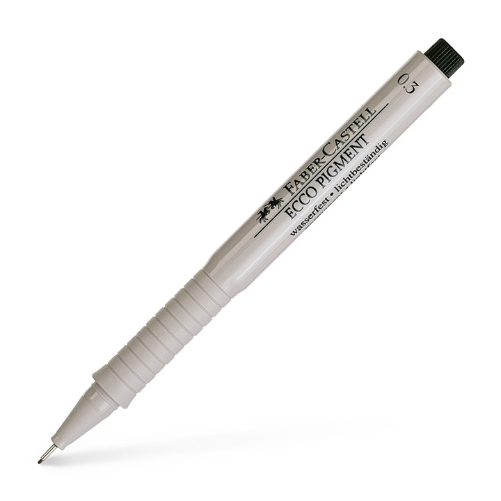 Fineliner Faber-Castell Ecco Pigment, 0,3 mm, negru