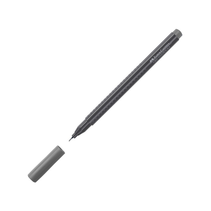 Тънкописец Faber-Castell Grip, 0.4 Mm, Сив