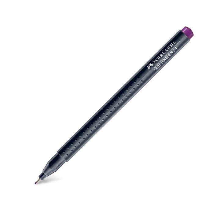 Тънкописец Faber-Castell Grip, 0.4 Mm, Лилав
