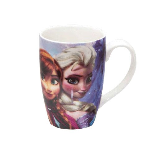 Cana cu model Elsa si Anna, 300 ml, portelan, Multicolor