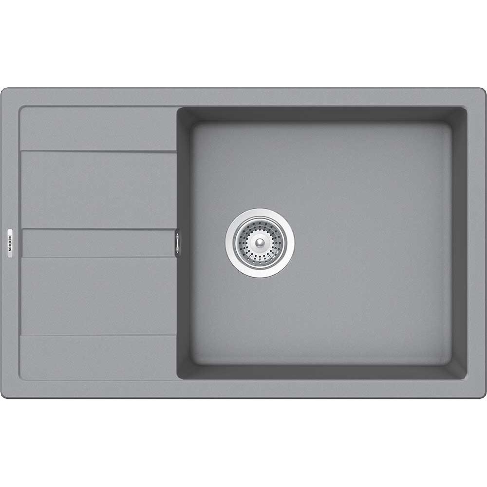 Chiuveta granit Schock Ronda D-100XL Croma Cristalite 780 x 500 mm, adancime cuva 195 mm, reversibila, montare pe blat