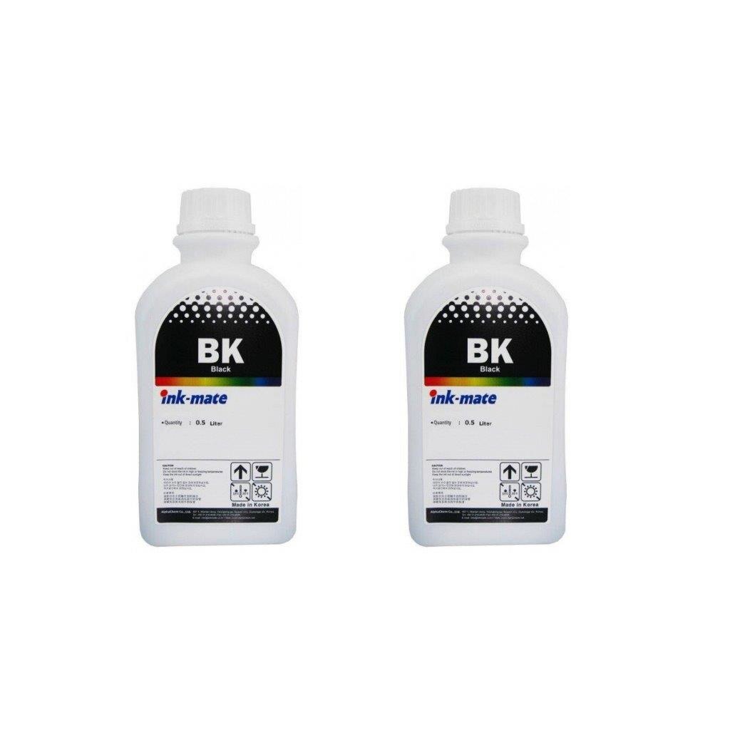 Pachet flacon refill cerneala negru x2 Ink-Mate 1000ml compatibil HP 1VV21AE (GT53XL)