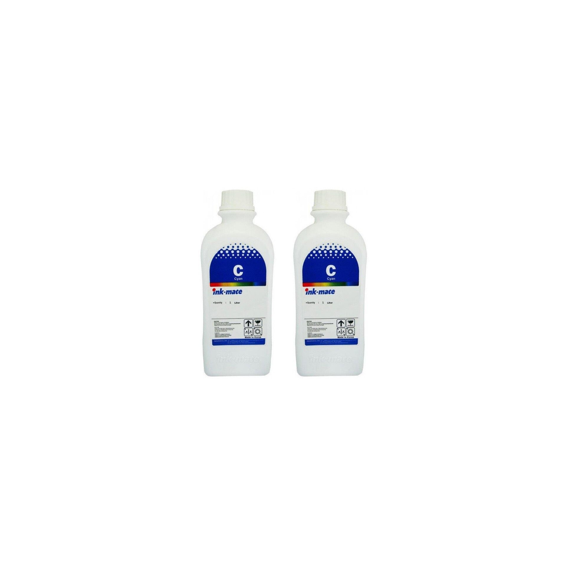 Pachet flacon refill cerneala cyan x2 Ink-Mate 1000ml compatibil HP F6U65AE (302)