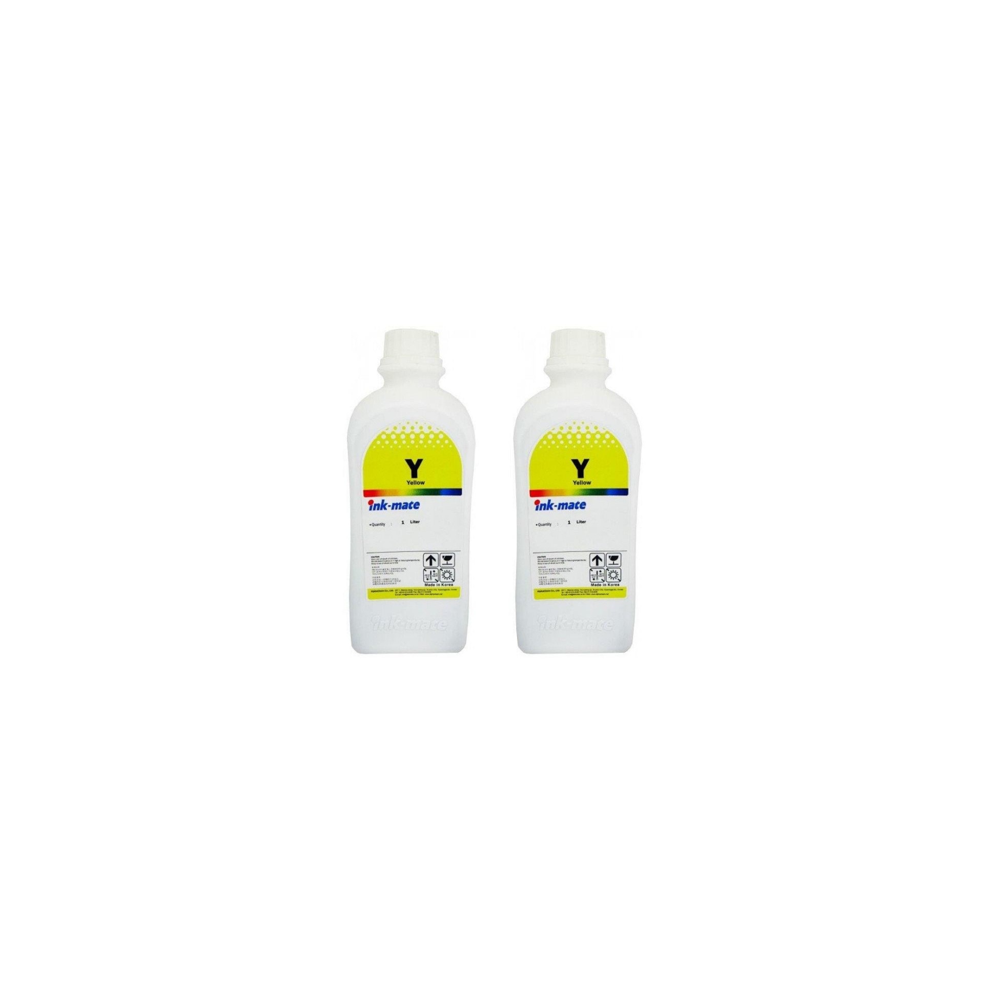 Pachet flacon refill cerneala galben x2 Ink-Mate 1000ml compatibil HP F6U65AE (302)