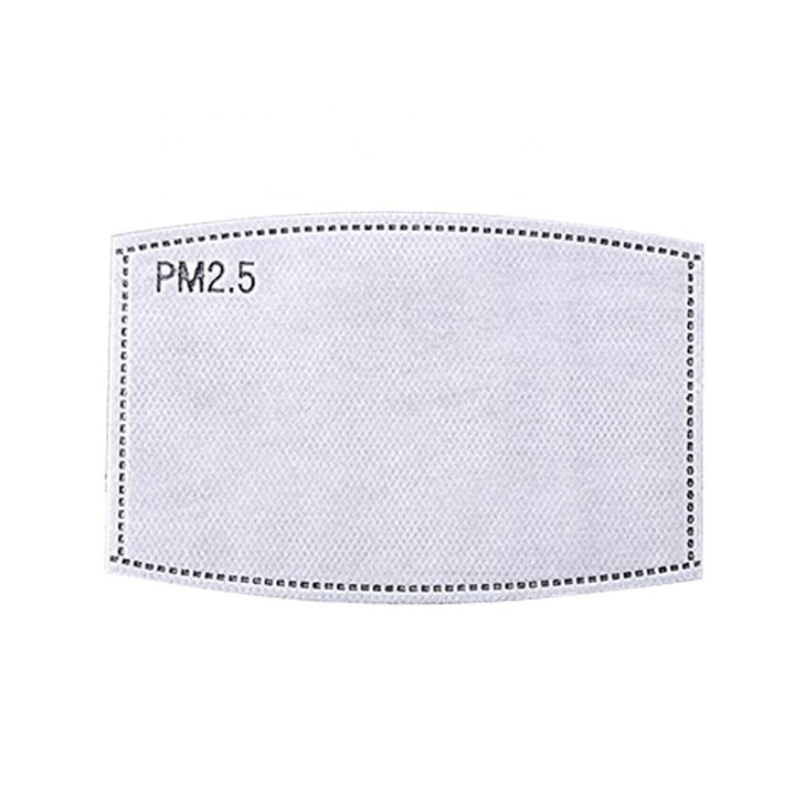 Set 50 filtre cu 5 straturi tip PM2.5 pentru masti reutilizabile bumbac cu buzunar