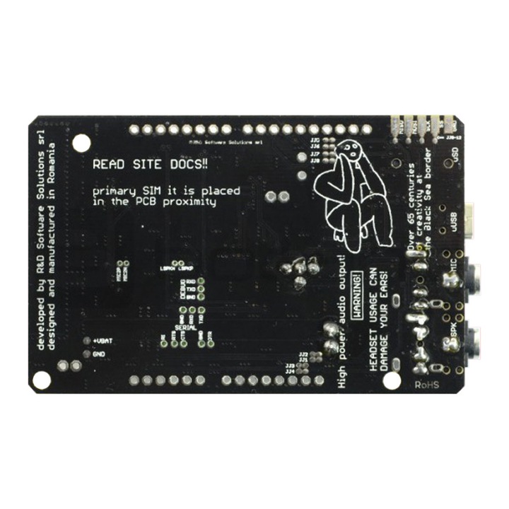 Модем интегрирана антена, GSM GPRS двойна SIM, USB, micro SD - a-gsmII - съвместим с Arduino и Raspberry PI