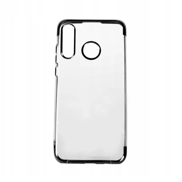 Husa de protectie, Forcell, Pentru Huawei P30 Lite, Transparent/Negru