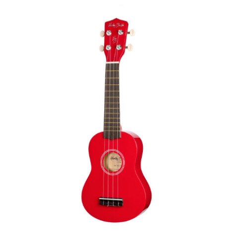 Set Ukulele Sopran Harley Benton UK12 ROSU 52cm, husa + 12 pene eMAG.ro