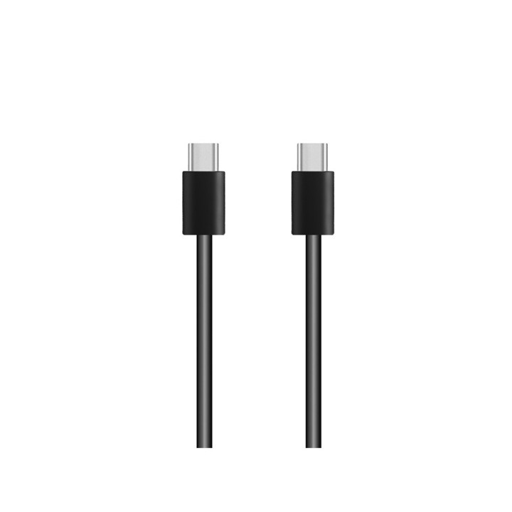 Кабел за данни Mega от USB Tupe-C към Tupe-C, 100 см, Черен