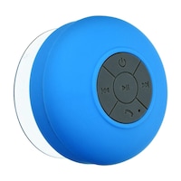 Boxa portabila rezistenta la apa elSales Shower Speaker cu Bluetooth , microfon incorporat , ventuza de prindere , albastru