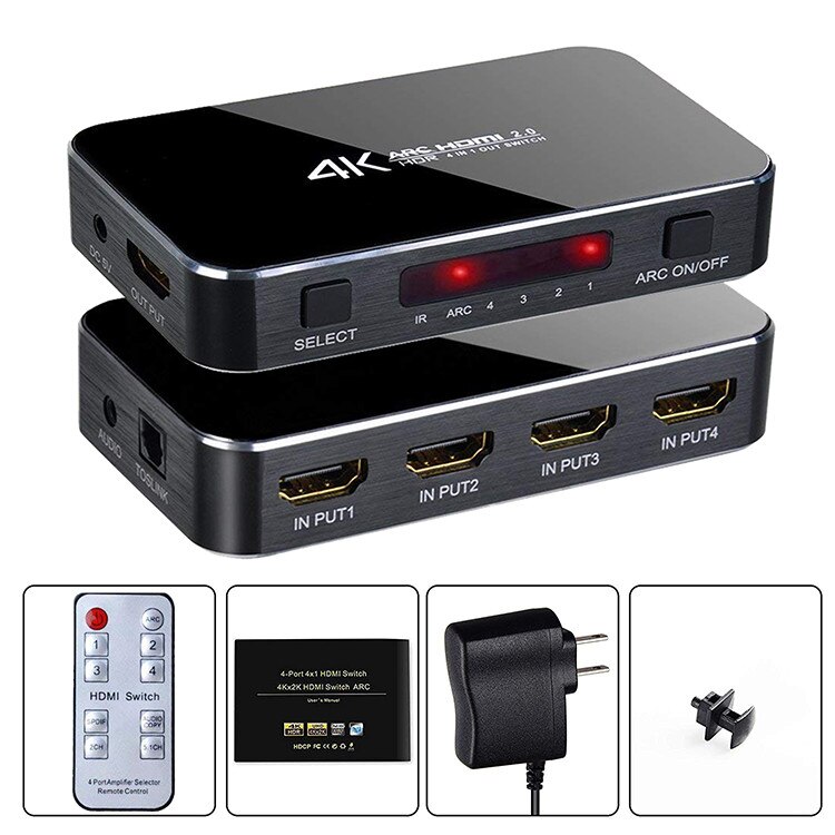 4K HDMI Switcher Splitter 2 In 8 Out HDMI Switcher 4K 60Hz 2x2 2x4 2x8 3D Video Converter Switcher 2 In 4 Out For Ps4 Dvd Camera Laptop Pc To Multi Tv Monitor I.879154416