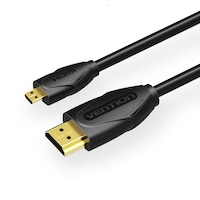 cablu micro hdmi la hdmi full hd 1080p si 3d placat cu aur 1 metru vention imagen 4_0_
0