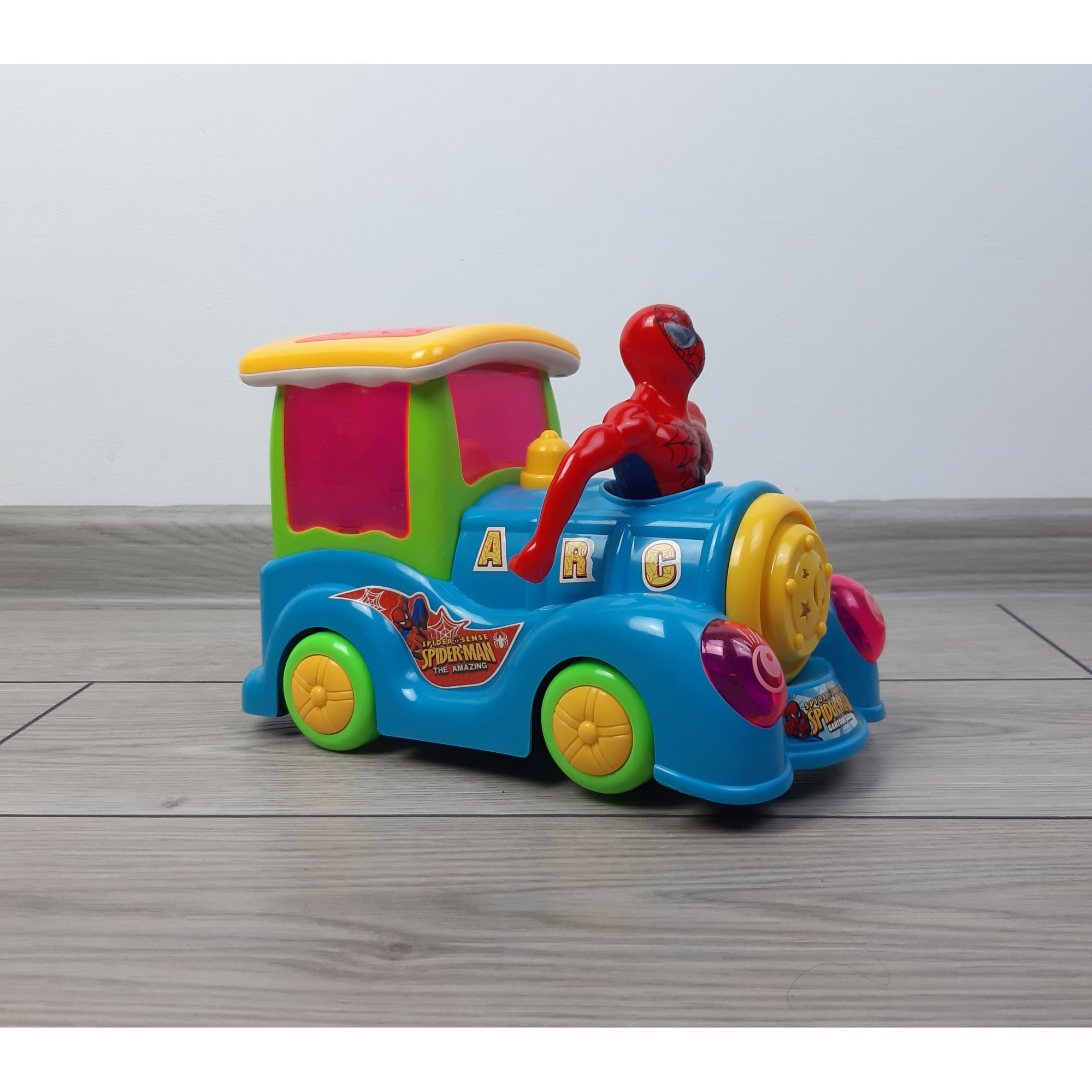 Spiderman store bus toy