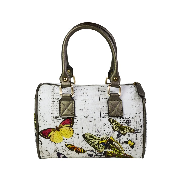 Geanta, 24 x 12 x 17 cm, alb