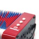 Acordeon rosu pentru copii Svoora, 7 butoane, 14 note