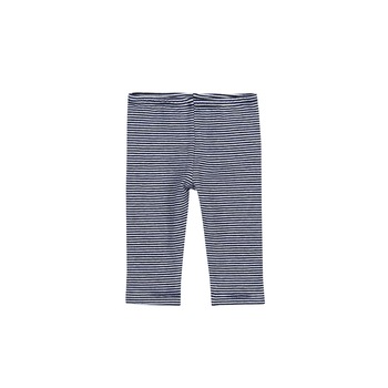 Pantaloni leggin 3/4, fete, Boboli, cu dungi, Alb/ Bleumarin Pantaloni leggin 3/4, fete, Boboli, cu dungi, Alb/ Bleumarin