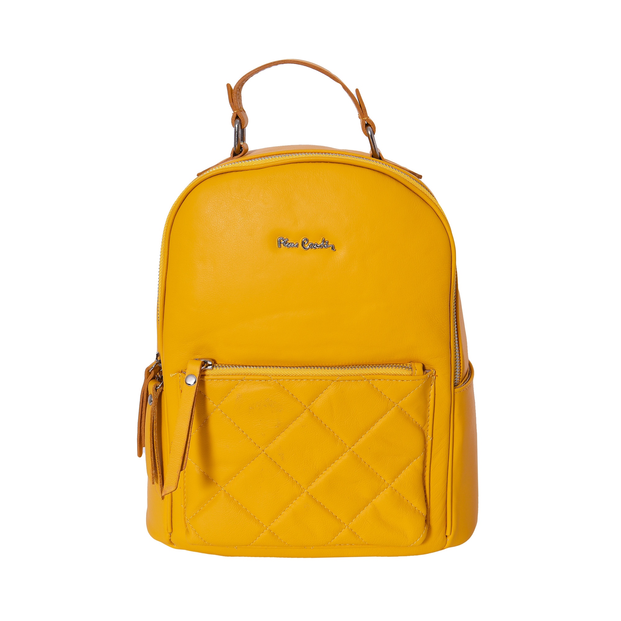 Rucsac Dama, Pierre Cardin , Negru, 100 % Piele Ecologica, Casual /Elegant