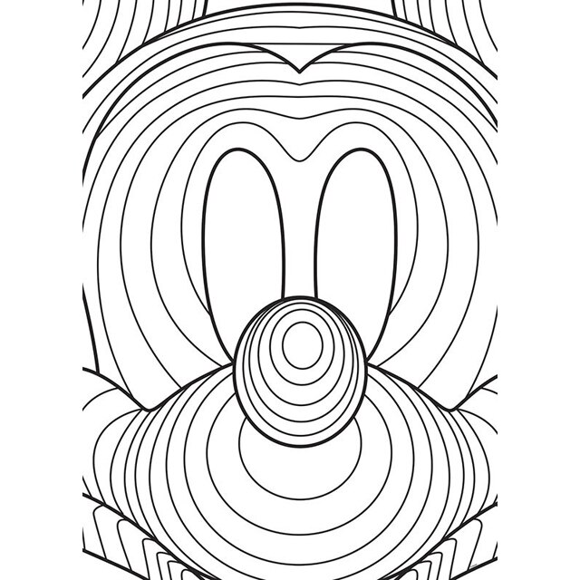 Decoratiune poster Mickey Mouse-Lines, 50x70 cm