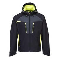 jacheta de lucru si protectie softshell negru model nou unisex buzunare gluga detalii reflectorizante marimea m imagen 10_0_
0