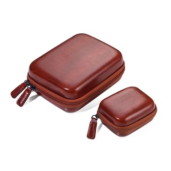 Set de 2 organizatoare cu fermoar - maro, Visiniu, Plastic, 6 cm x 16 cm Set de 2 organizatoare cu fermoar - maro, Visiniu, Plastic, 6 cm x 16 cm