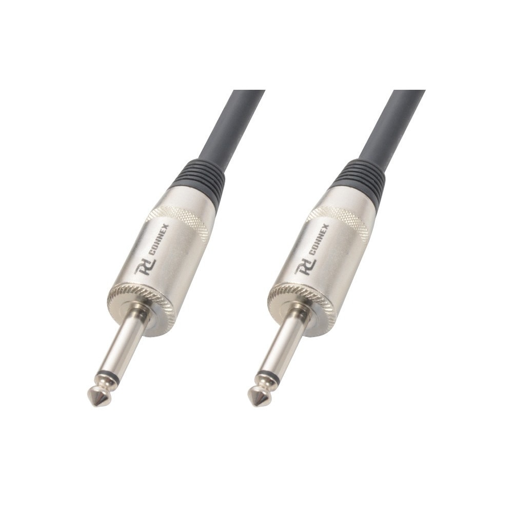 Cablu difuzor, 6.3mm mono tata - 6.3mm mono tata, 6m, Power Dynamics