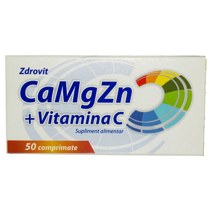 CaMgZn + Витамин С, Zdrovit, 50 табл