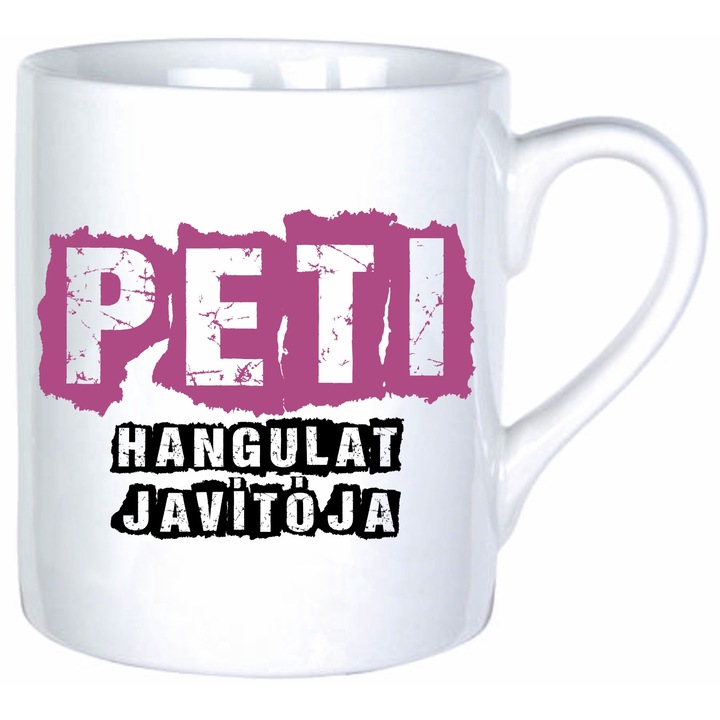 Peti hangulat javítója neves bögre