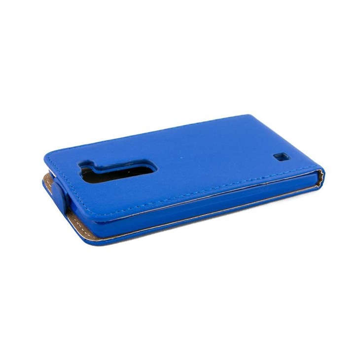 Кейс Съвместим с Samsung Galaxy J2, еко кожа, флекси, син