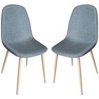 Set 2 scaune Kring Panama, material textil, Gri