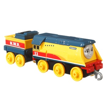 Locomotiva metalica Rebecca, Thomas si Prietenii, Fisher Price, dimensiune 8 cm, 3 ani+ Locomotiva metalica Rebecca, Thomas si Prietenii, Fisher Price, dimensiune 8 cm, 3 ani+