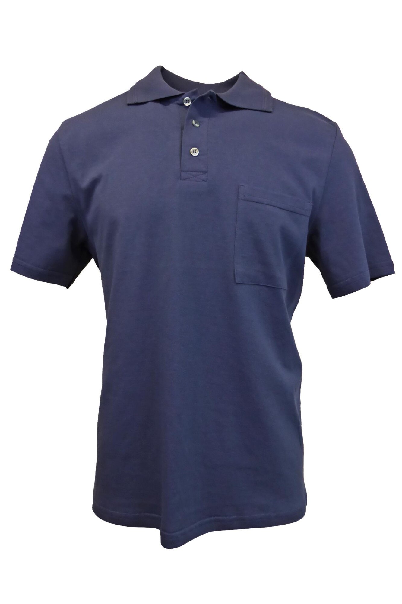 Tricou polo, UNIVERS FASHION, albastru inchis, L