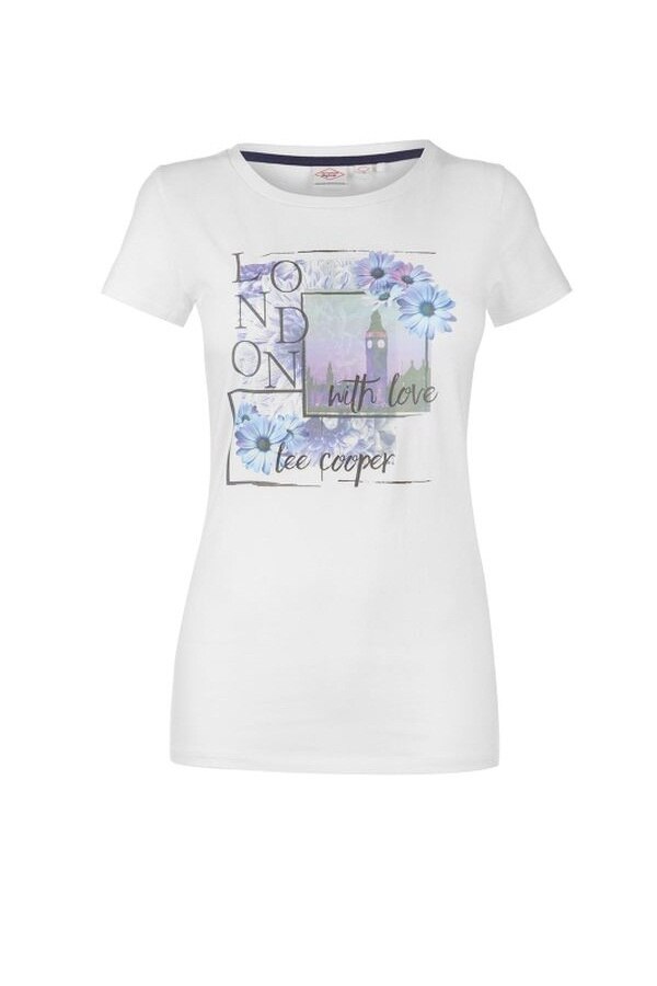 Tricou Lee Cooper Fashion Photo, Bumbac, Multicolor