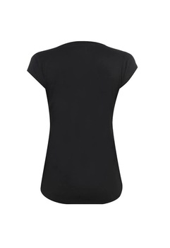 Tricou de bumbac , LA Gear, Decolteu in V, Negru Tricou de bumbac , LA Gear, Decolteu in V, Negru
