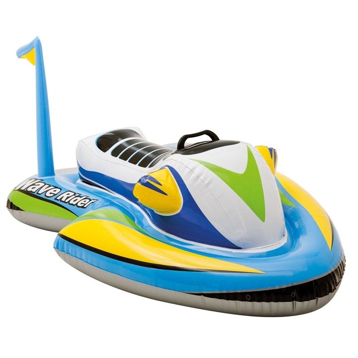 Надуваема топка във формата на джет ски, 117х77 см, 3 години+