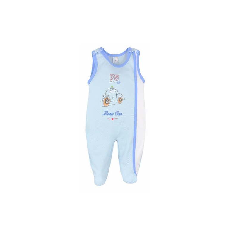 Salopeta fara maneci pentru baieti Koala Maly Sportowiek B01-048, Albastru, 68 cm
