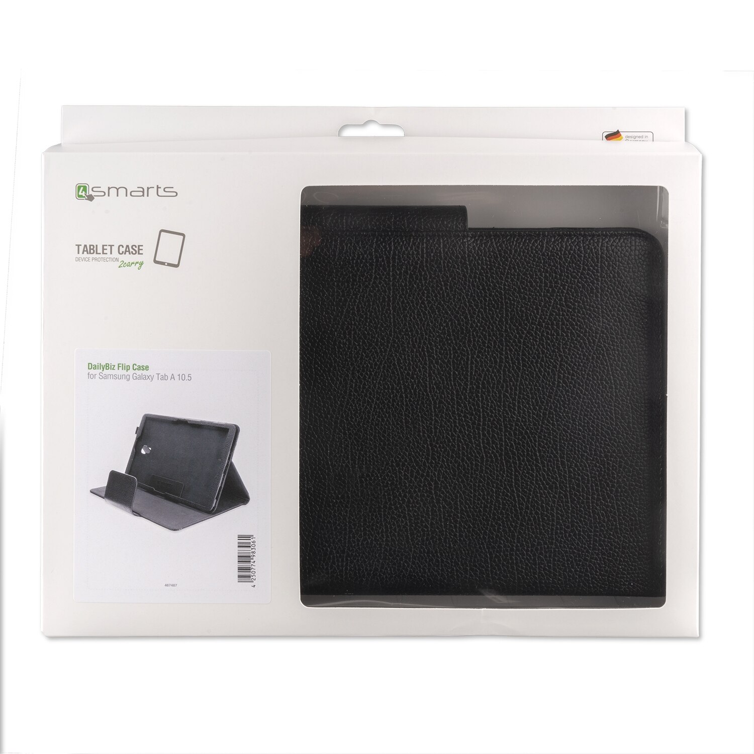 Husa de protectie Book Cover pentru Samsung Galaxy Tab A 10.5 4smarts DailyBiz Black