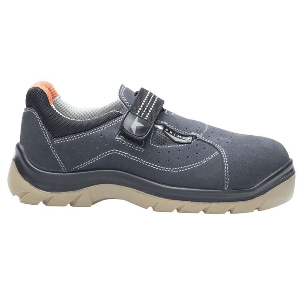 Sandale Prime Santrek S1, Ardon, Piele caprioara, Bombeu metalic, 42, Negru