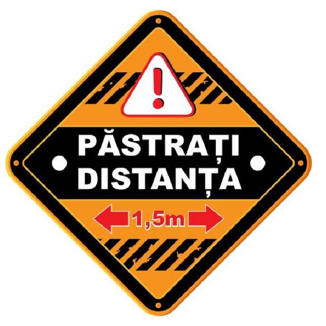 Indicator marcaj 5.2 , 270X270mm patrat, autocolant