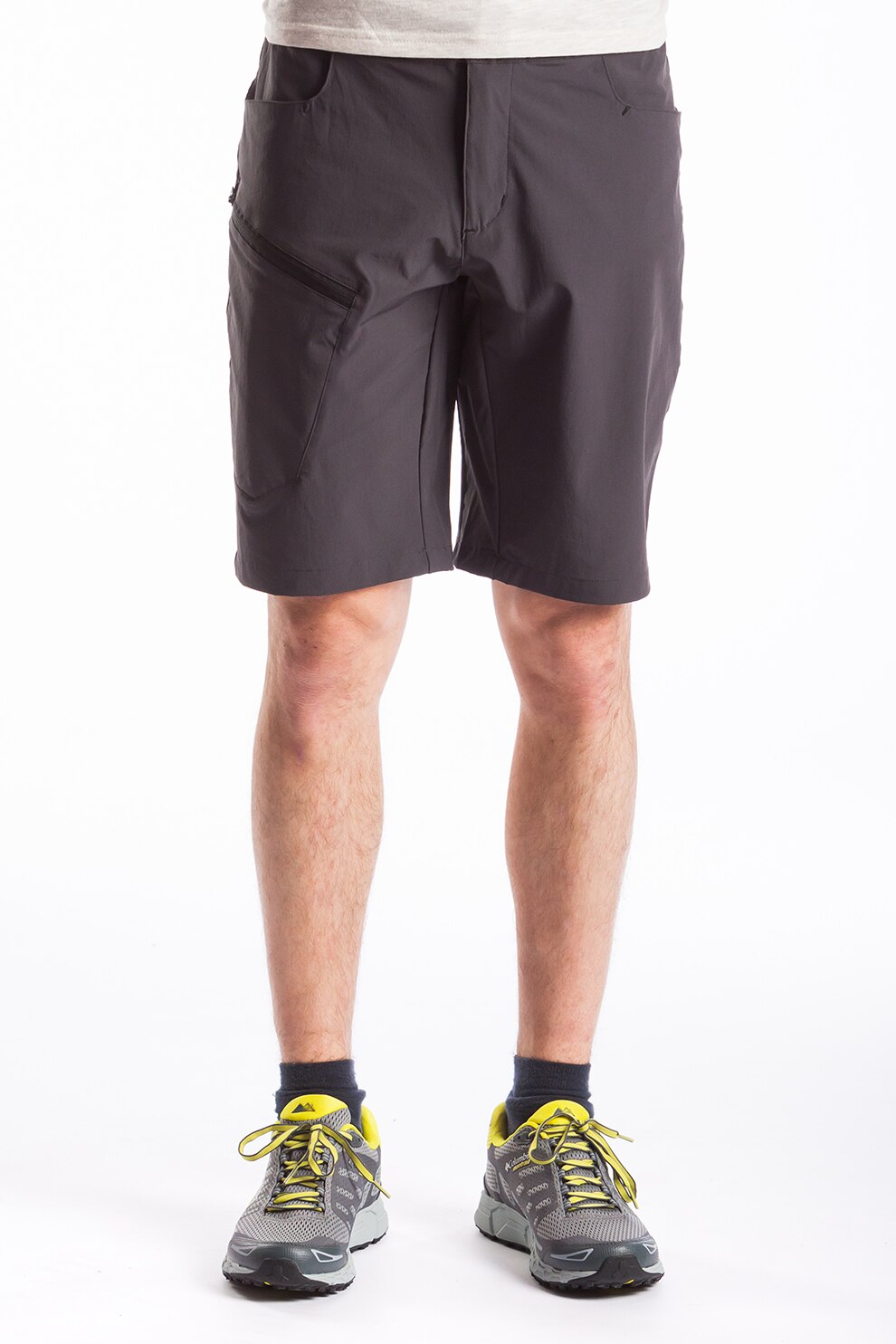 Fundango, Bermude regular fit pentru drumetii Roger, Gri inchis