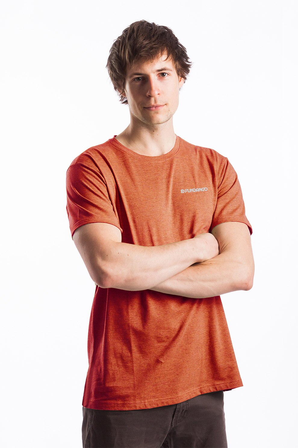 Fundango, Tricou regular fit Tech T, Oranj