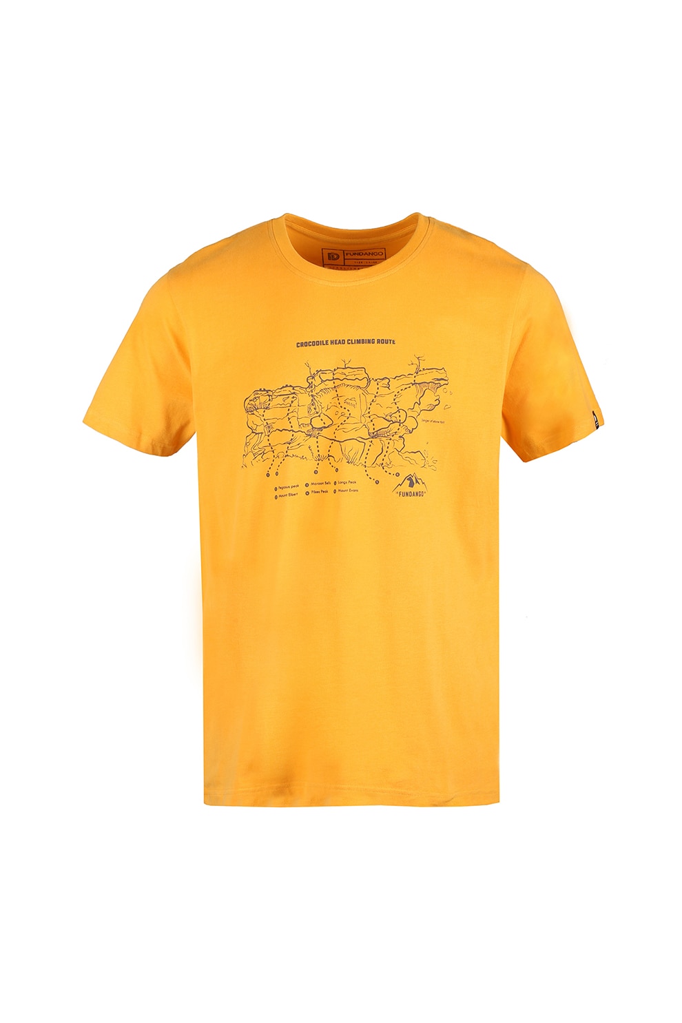 Fundango, Tricou regular fit cu imprimeu grafic, Galben